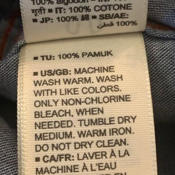 Goodthreads Men's Red/Blue Full Button Long Sleeve Plaid Shirt Small NWT - Picture 8 of 8